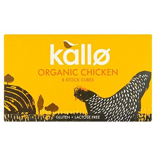 Kallo Organic Chicken Stock Cubes - 8 x 11g -0.19lbs-