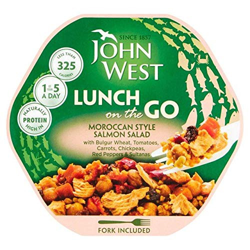 John West Moroccan Style Salmon Light Lunch - 220g -0.48 lbs-
