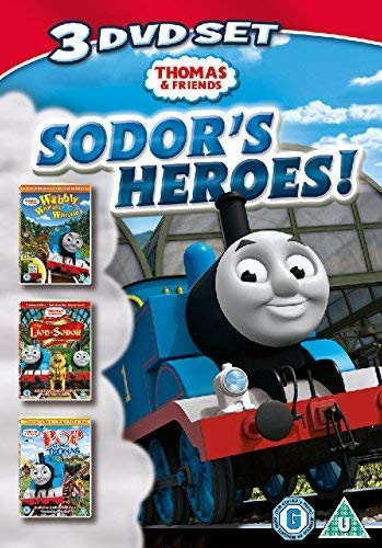 Thomas  and  Friends  Sodor s Heroes! -Triple Pack  Wobbly Wheels  and  Whistles  The Lion of Sodor  and Pop Goes Thomas- -DVD-