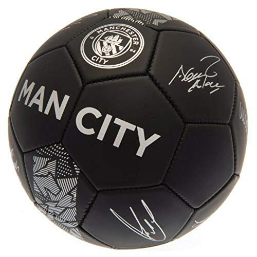 Manchester City FC Phantom Signature Soccer Ball -One Size- -Black-