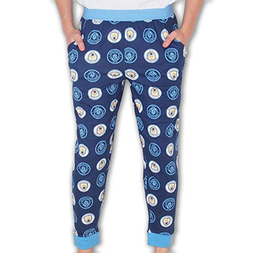 Manchester City FC Official Soccer Gift Mens Lounge Pants Pajama Bottoms XL Navy Blue Manchester City FC Official Soccer Gift Mens Lounge Pants Pajama Bottoms XL Navy Blue