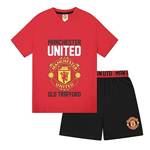 Manchester United FC Official Soccer Gift Boys Short Pajamas Red 2-3 Years Manchester United FC Official Soccer Gift Boys Short Pajamas Red 2-3 Years