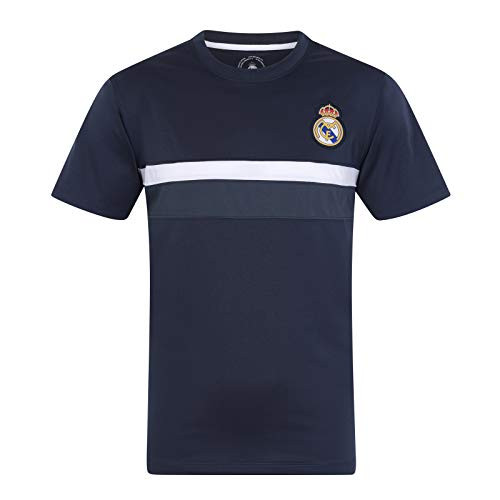 Real Madrid FC Official Gift Mens Poly Training Kit T-Shirt Black 3XL Real Madrid FC Official Gift Mens Poly Training Kit T-Shirt Black 3XL