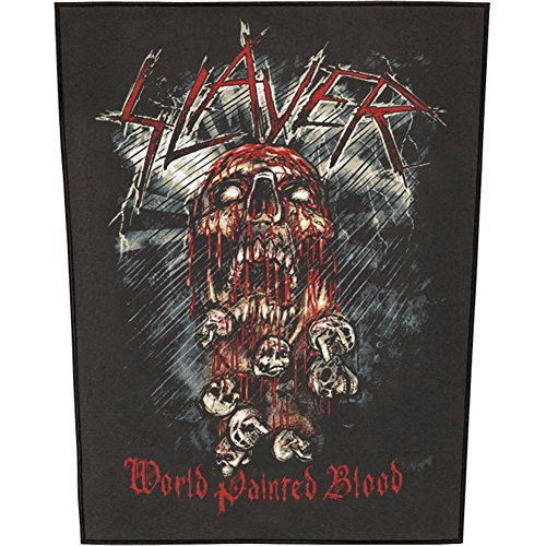 XLG Slayer World Painted Blood Back Patch Album Art Metal Jacket Sew On Applique
