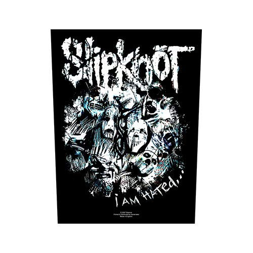 Slipknot I Am Hated Large Cloth Sew-On Backpatch -ro-