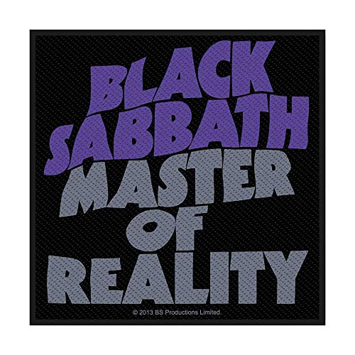 Black Sabbath Men s Master Of Reality Woven Patch Black