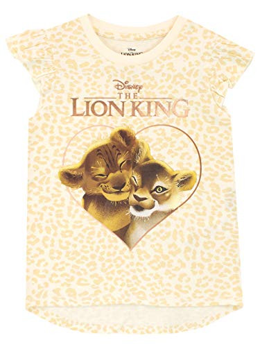 Disney Girls The Lion King T-Shirt Size 6 Yellow