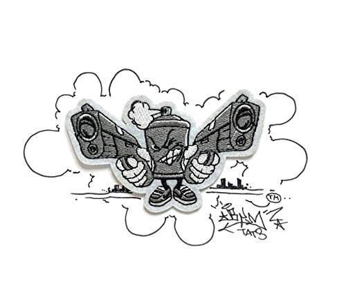 Pow Boom Bang Zap Cool Iron on Clothing Patches for Jeans Hats Jackets Backpacks Patch -Bang Street Art Patch-