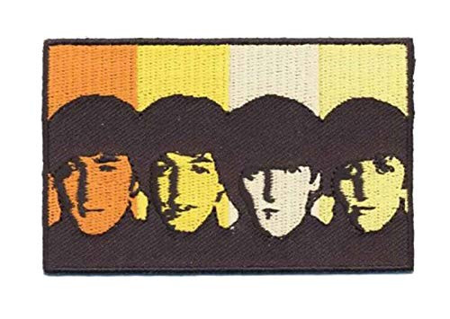 The Beatles Patch Heads In Bands Portait Band Logo Official Woven Iron On