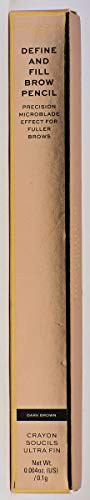 Makeup Revolution Pro Define Fill Micro Brow Pencil  Dark Brown