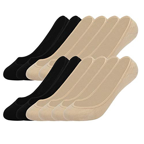 Cotton No Show Socks For Women  Invisible Ultra Low Cut Liner Socks -S size-