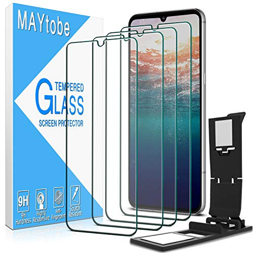 MAYtobe -4 Pack- Tempered Glass For LG V60 ThinQ  LG V60 ThinQ 5G  LG V60 ThinQ 5G UW Screen Protector with Easy Installation Tray  anti Scratch  Bubble Free  2.5D Edge  9H Hardness