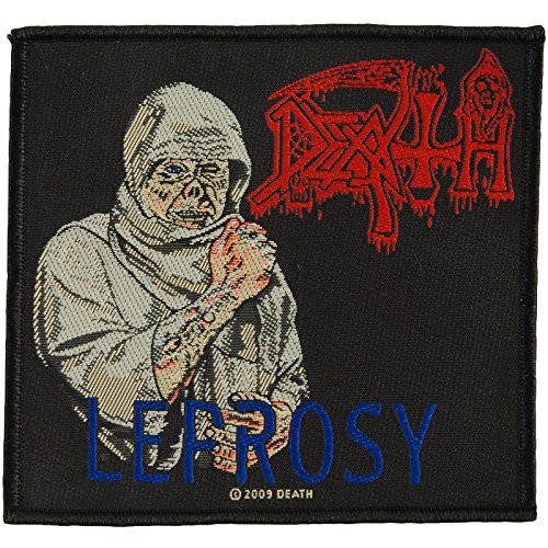 Death Leprosy Patch Album Art Heavy Metal Band Jacket Woven Sew On Applique