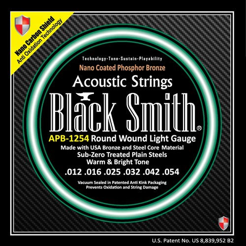 Blacksmith Pro Acoustic Guitar Strings Phosphor Bronze PB11-52 Custom Light 11-52