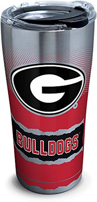 Tervis 1268402 Georgia Bulldogs Knockout Stainless Steel Tumbler with Clear and Black Hammer Lid 20oz, Silver Tervis 1268402 Georgia Bulldogs Knockout Stainless Steel Tumbler with Clear and Black Hammer Lid 20oz, Silver