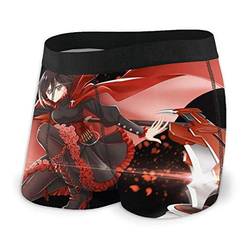 Blooming RWBY Anime Girl Men s Boxer Briefs Microfiber Men s Boxer Briefs 2 Pack - Black