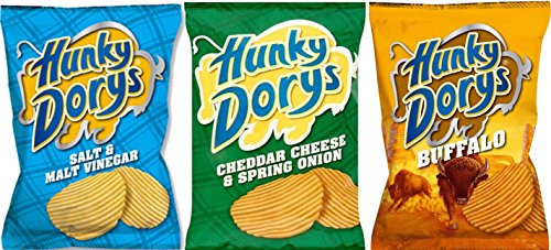 HUNKY DORYS Crisps from Ireland - 12 X 25g -Variety of Flavours-