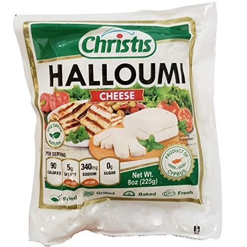 Christis Halloumi Cheese -approximately 8oz-  Pack of 1