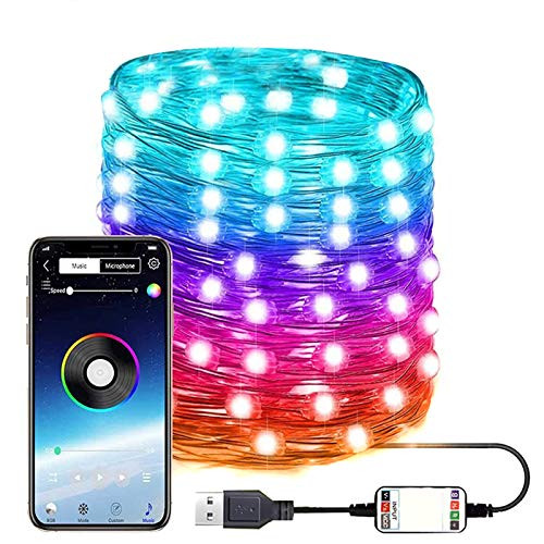 MiaoKa LED String Lights Christmas Tree App Remote Control Light Custom Decoration