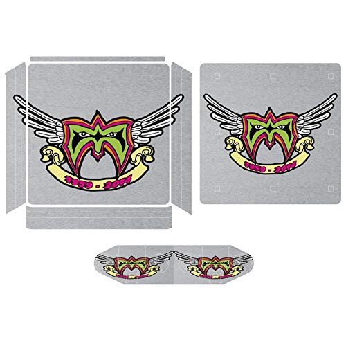 Ultimate Warrior RIP Logo Tribute Compatible with PS4 Slim controller and console skin sticker protective cover wireless wired gamepad controller