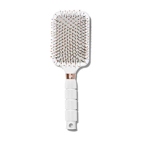 T3 - Smooth Paddle Hair Brush | Professional Cushioned Paddle Brush for Sleek Smooth Blowouts | Heat Resistant Bristles