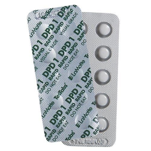 LAMOTTE COMPANY 6999A-J CHL DPD 1 RAPID TABS 100PK MaterialType  DPD No. 1 - 100 ct Outdoor  Home  Garden  Supply  Maintenance