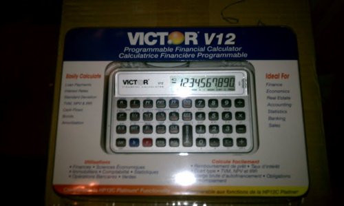 Victor V12 Financial Calculator, 10-Digit LCD