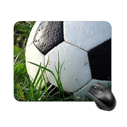 Football On The Grass Mouse Pad 9.8 X 7.8 in