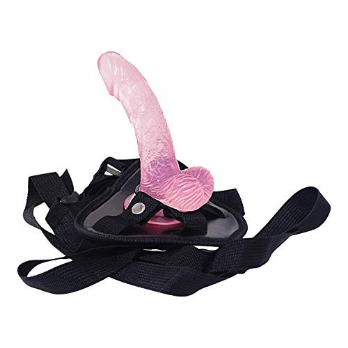 Beginners Strap On Dillos Adjustable Lifelike Strap on Pegging for Beginner Couples Waterproof Soft Wand -Red-