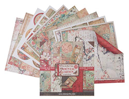 Stamperia International KFT Paper Sheets - Oriental Garden 30.5 x 30.5 -12 inch x 12 inch- Multicoloured Stamperia International KFT Paper Sheets - Oriental Garden 30.5 x 30.5 -12 inch x 12 inch- Multicoloured