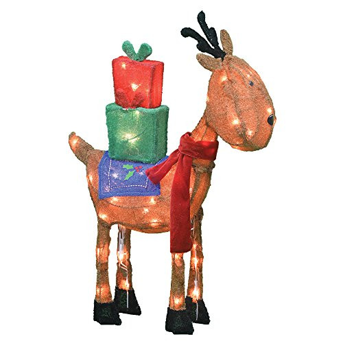 Product Works 24-Inch Pre-Lit 3D Victoria Hutto Reindeer Christmas Yard Decoration, 35 Lights Product Works 24-Inch Pre-Lit 3D Victoria Hutto Reindeer Christmas Yard Decoration, 35 Lights