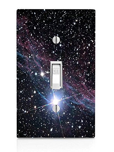 Trendy Accessories Nebula Galaxy Space Design Pattern Print Image Light Switch Plate