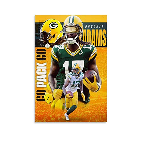 MHHG American Football Rookie Davante Adams Sports Star Poster 6 Poster Decorative Painting Canvas Wall Art Living Room Posters Bedroom Painting 12x18inch-30x45cm- MHHG American Football Rookie Davante Adams Sports Star Poster 6 Poster Decorative Painting Canvas Wall Art Living Room Posters Bedroom Painting 12x18inch-30x45cm-