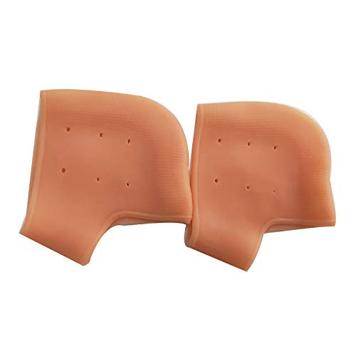 1 Pair Silicone Heel Protectors Heel Cups Shoes Inserts Gel Heel Cushion Plantar Fasciitis Inserts Pads Pain Relief Heal Dry Cracked Heels