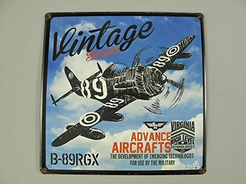 SIGNCHAT Metal Sign Advertising Sign Vintage Advance Hughes Funny Metal Sign Crossing Traffic Novelty Sign 12X12 Inch