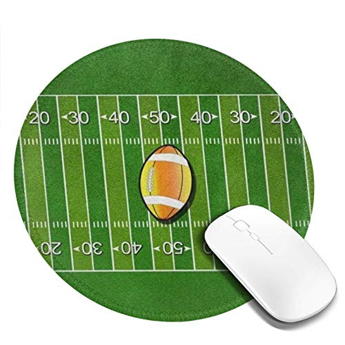 American Football Field Ball Sport Printed Round Mouse Pad  Mousepad for Desktop Computer Laptop Mouse Mat for Working Gaming  Mini Funny Unique Mouse Pad for Home  Office Decor