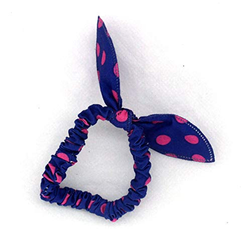 YJJ 1Pcs Bunny Ear Hair Bow Tie Bands  Ponytail Holder Elastic Bowknot Hair Ties Rubber Band Hair Rope Headdress Headwear for Baby  Toddlers  Girl  Kids  Women