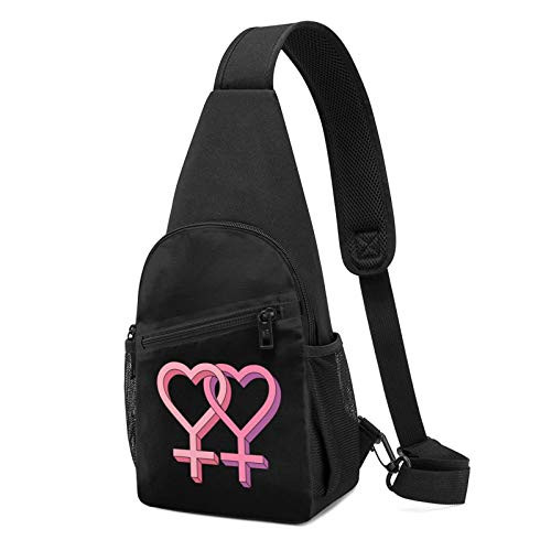 Subtle Lesbian Hearts1 Clouds Sling Bag Sling Bag Chest Bag Shoulder Backpack Cross Body