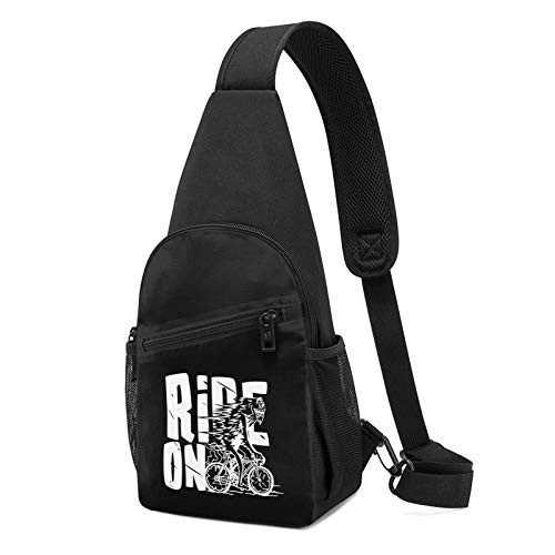 Riding Bike Clouds Sling Bag Sling Bag Chest Bag Shoulder Backpack Cross Body