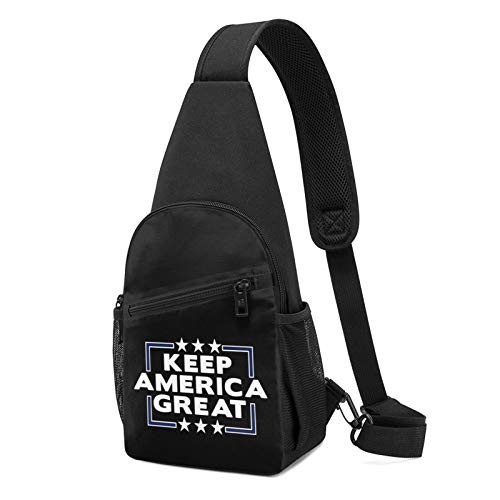 Trump-Keep-America-Great Clouds Sling Bag Sling Bag Chest Bag Shoulder Backpack Cross Body