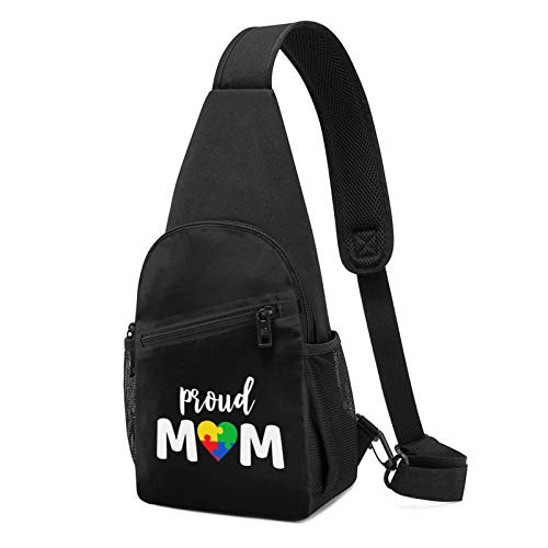 Proud Autism Mom Clouds Sling Bag Sling Bag Chest Bag Shoulder Backpack Cross Body
