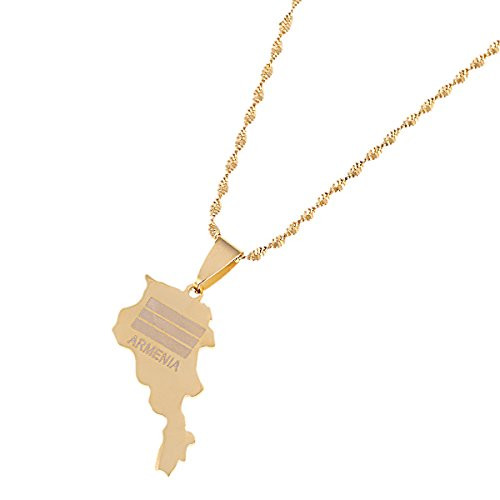 Stainless Steel Armenia Map Pendant Necklace Country Maps Armenians Map Jewelry Stainless Steel Armenia Map Pendant Necklace Country Maps Armenians Map Jewelry