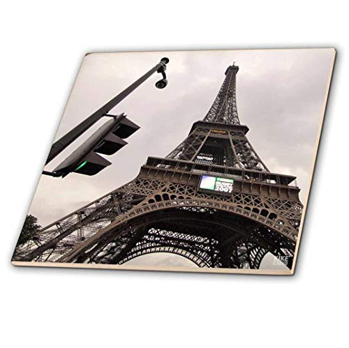 3dRose ct_10504_4 Paris France, Tour Eiffel-Ceramic Tile, 12-Inch