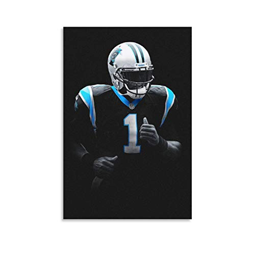 JJRY Sports Poster American Football Cam Newton Canvas Art Poster and Wall Art Picture Print Modern Family Bedroom Decor Posters 20x30inch-50x75cm- JJRY Sports Poster American Football Cam Newton Canvas Art Poster and Wall Art Picture Print Modern Family Bedroom Decor Posters 20x30inch-50x75cm-