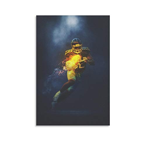 JJRY Sports Poster American Football Derrick Henry Poster Decorative Painting Canvas Wall Art Living Room Posters Bedroom Painting 12x18inch-30x45cm-
