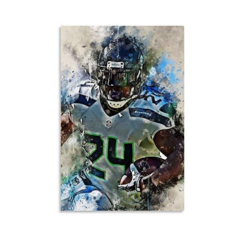 RTYUM Legendary Superstar American Football Player Marshawn Lynch Sports Poster HD Poster Poster Decorative Painting Canvas Wall Art Living Room Posters Bedroom Painting 16x24inch-40x60cm- RTYUM Legendary Superstar American Football Player Marshawn Lynch Sports Poster HD Poster Poster Decorative Painting Canvas Wall Art Living Room Posters Bedroom Painting 16x24inch-40x60cm-
