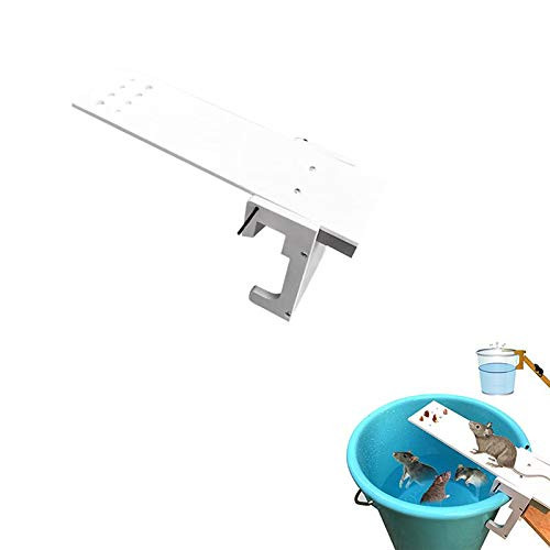 FOONEE Plank Mouse Trap  Wooden Humane Bucket Rat Traps Walk The Plank Auto Reset Mouse Trap Live Catcher for Mouse  and  Mice  and  Other Pests  and  Rodents Easy to Set No Drilling Required