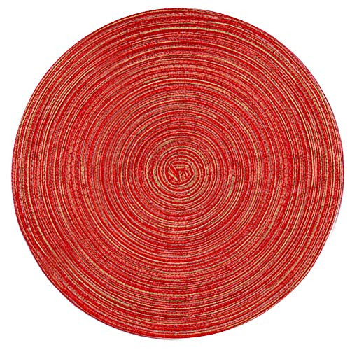 oAtm0eBcl Cotton Yarn Placemats 36cm Round Non Slip Cotton Yarn Table Mats Woven Table Insulation Pad Solid Place Mat Coaster Red oAtm0eBcl Cotton Yarn Placemats 36cm Round Non Slip Cotton Yarn Table Mats Woven Table Insulation Pad Solid Place Mat Coaster Red