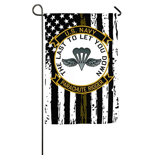 NPZBHoney30X45 Parachute Rigger Patch Classic Garden Flag Decorative Flags for Outdoors - 12 inch X 18 inch - 18 inch X 27 inch