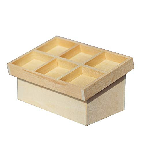 ManFull Miniature Doll House Ornament 1 12 Doll House Wooden Fruit Vegetable Rack Stand Figurine Micro Landscape Decor